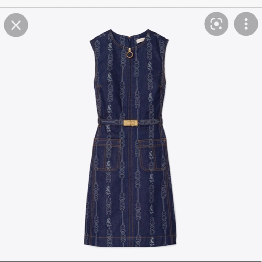 Tory Burch Gemini Link Denim Dress